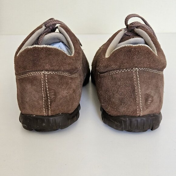 Sidewalk Mens Shoes US 8.5 Brazil 40 Brown Suede Wide Lace Up Casual NO INSOLES - Picture 10 of 16